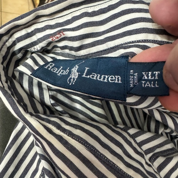 Ralph Lauren Black and White Casual Button Down Shirt - Picture 6 of 7